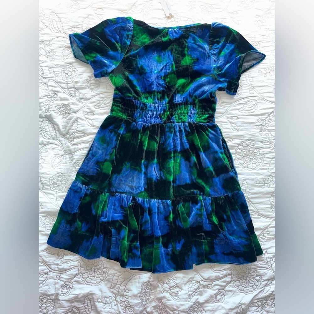 Anthropologie Somerset Velvet Mini Dress. XS Petite. It has pockets. NWT - Picture 4 of 7